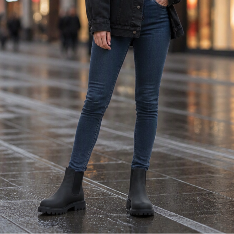 Traqora | Chelsea Boots – Wide-Fit Stretch-Panel Style