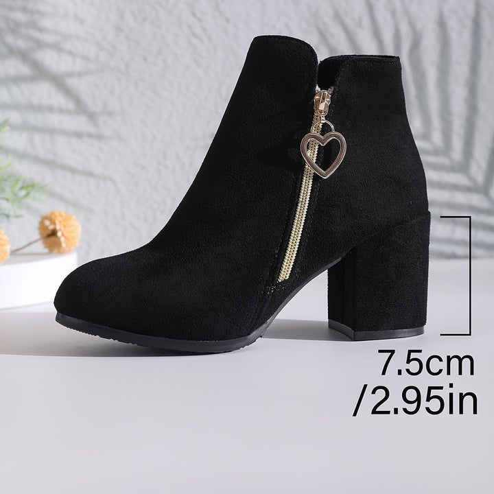 Penelope | Block-Heel Ankle Boots – Elegant Design for Women