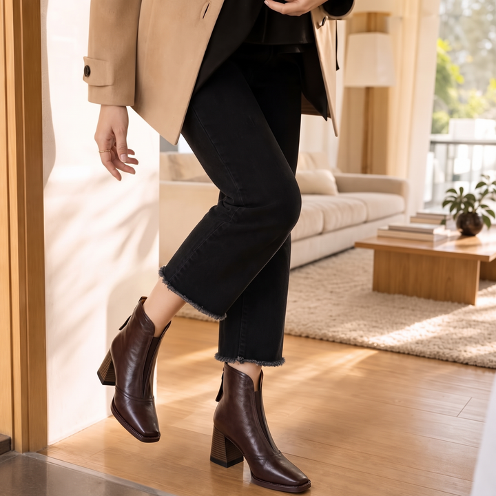Norielle | Ankle Boots – Sculpted Heel Style for Women