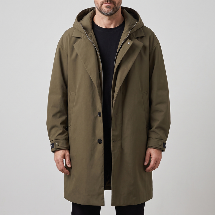 Kensington | Overcoat – Lightweight Water-Resistant Design for Men