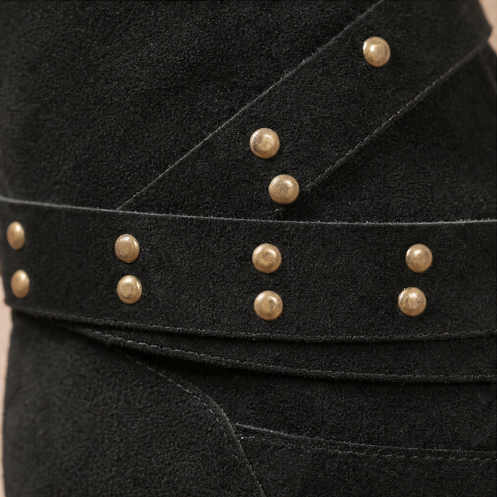 Rivella | Studded Slouch Knee-High Boots for Women