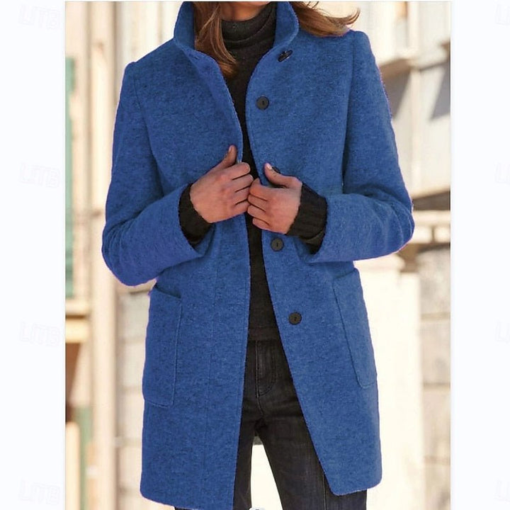 Felicity | Stand-Collar Coat – Timeless Everyday Elegance for Women