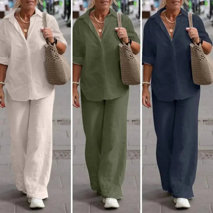 Chloe | Breathable And Luxurious Linen Two Piece Set
