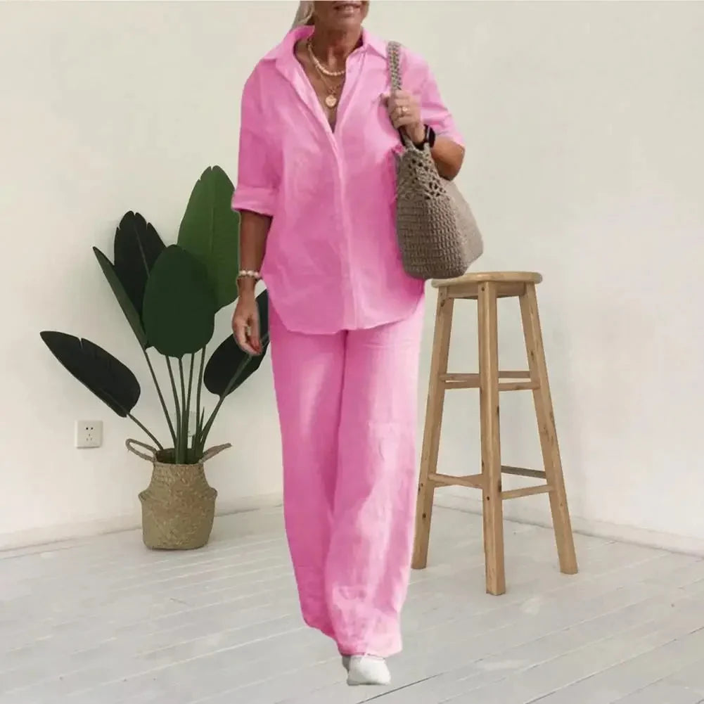Chloe | Breathable And Luxurious Linen Two Piece Set