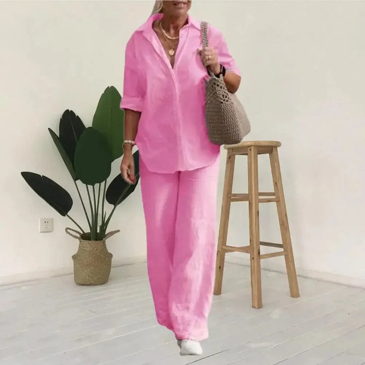 Chloe | Breathable And Luxurious Linen Two Piece Set
