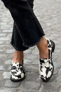 Margaret | Mocassins audacieux et tendance à imprimé vache