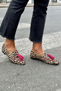 Isabella | Mocassins tendance et élégants à imprimé et franges