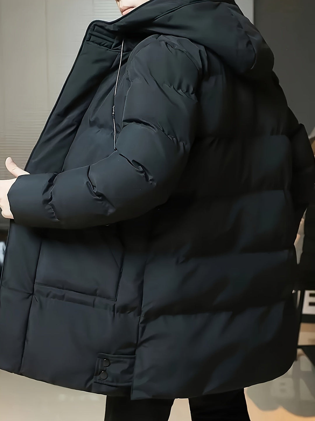 Donovan | Longline Puffer Coat – Stylish Hooded Design for Men
