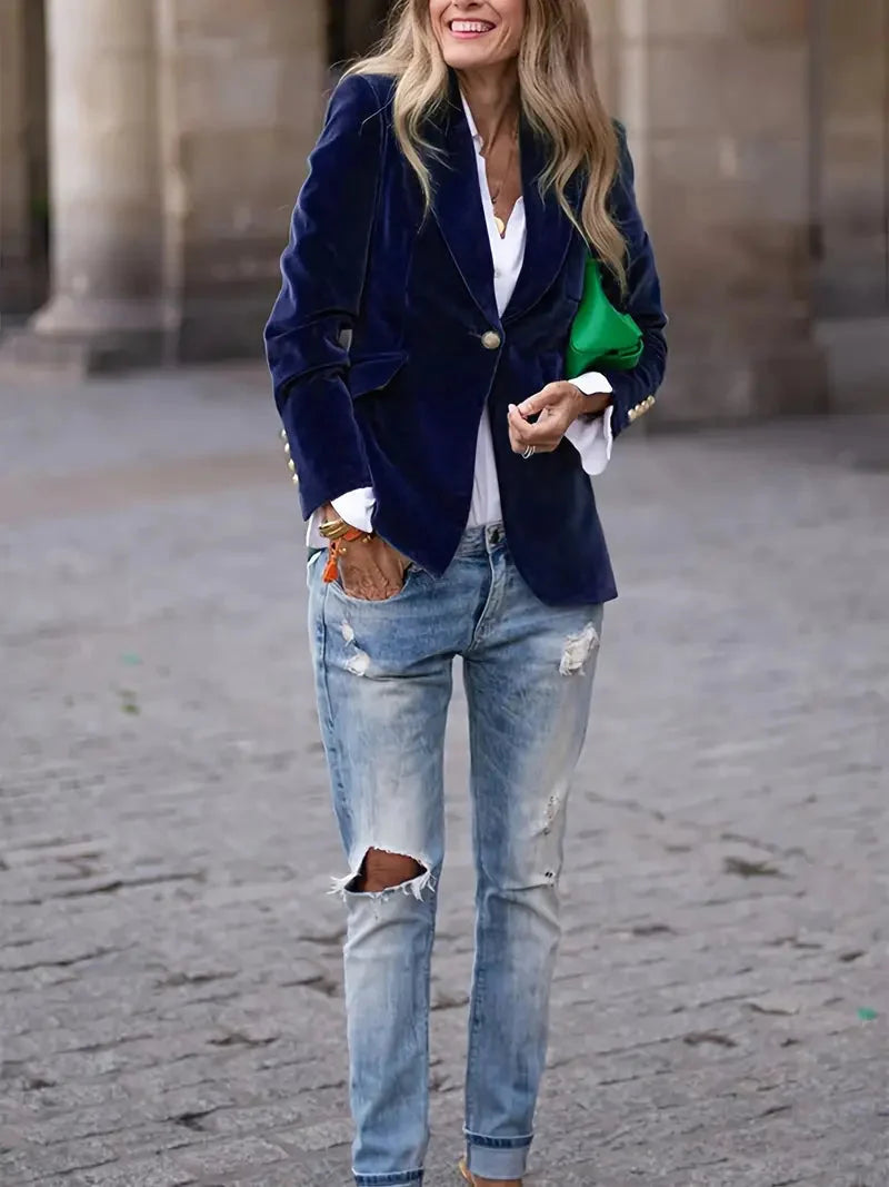 Camilla | Luxurious Plush Velvet Evening Blazer