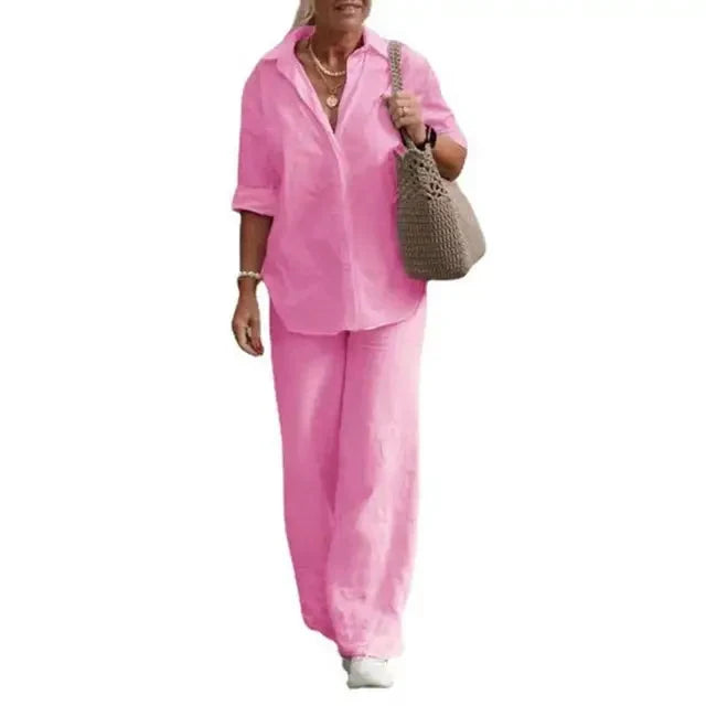 Chloe | Breathable And Luxurious Linen Two Piece Set