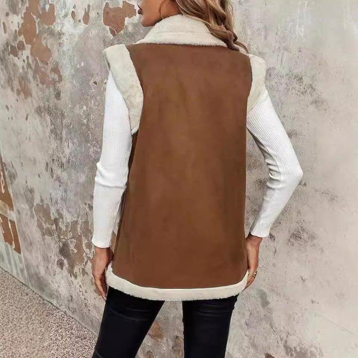 Clara | Elegant Lined Tailored Winter Vest