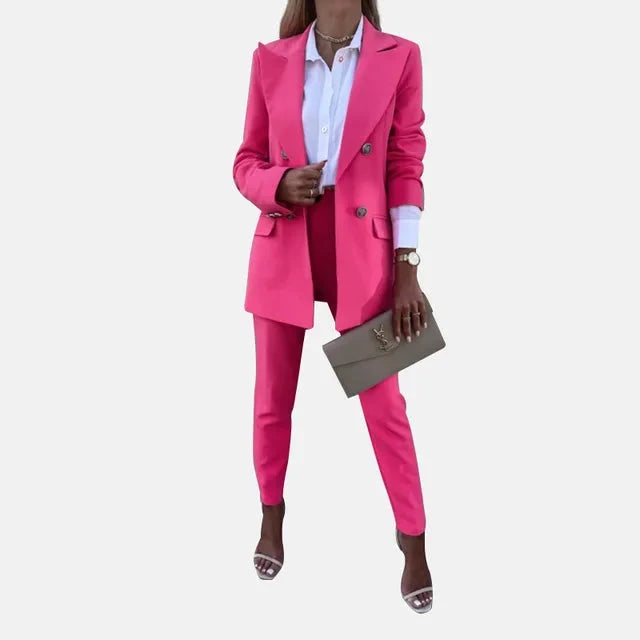 Amelia | Polished And Professional Blazer Two Piece Set