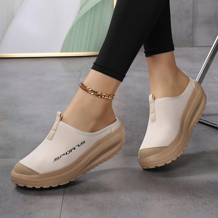 Hannah | Breathable Fabric Elastic Band Slip-On Clogs