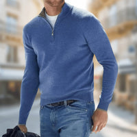 Lucas | Modern And Versatile Quarter-Zip Knitted Sweater