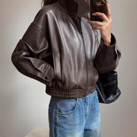 Eleanor | Comfortable And Modern Faux Leather Jacket