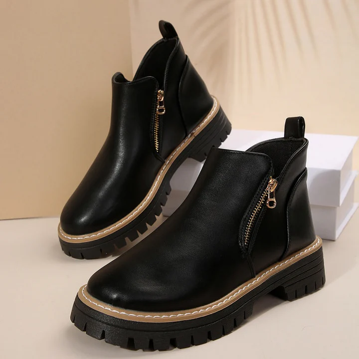 Zerina | Comfort Leather Boots – Elegant Versatile Style for Women