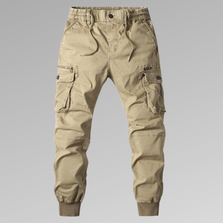 Caleb | Relaxed Fit Jogger Cargo Pants with Ribbed Cuffs