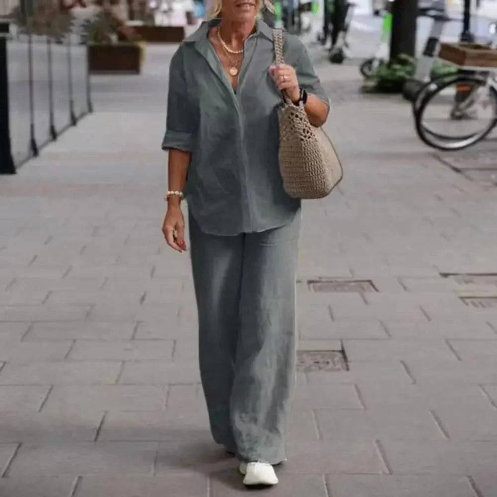 Chloe | Breathable And Luxurious Linen Two Piece Set