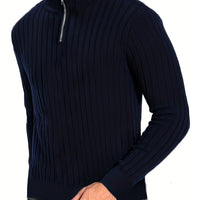Rowan | Refined and Comfortable Ribbed Zip Sweater