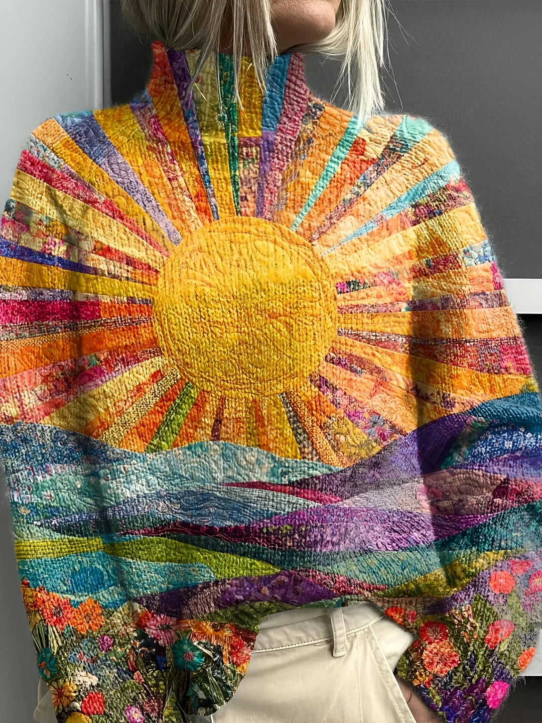 Simone | Turtleneck Sweater – Colorful Design for Women