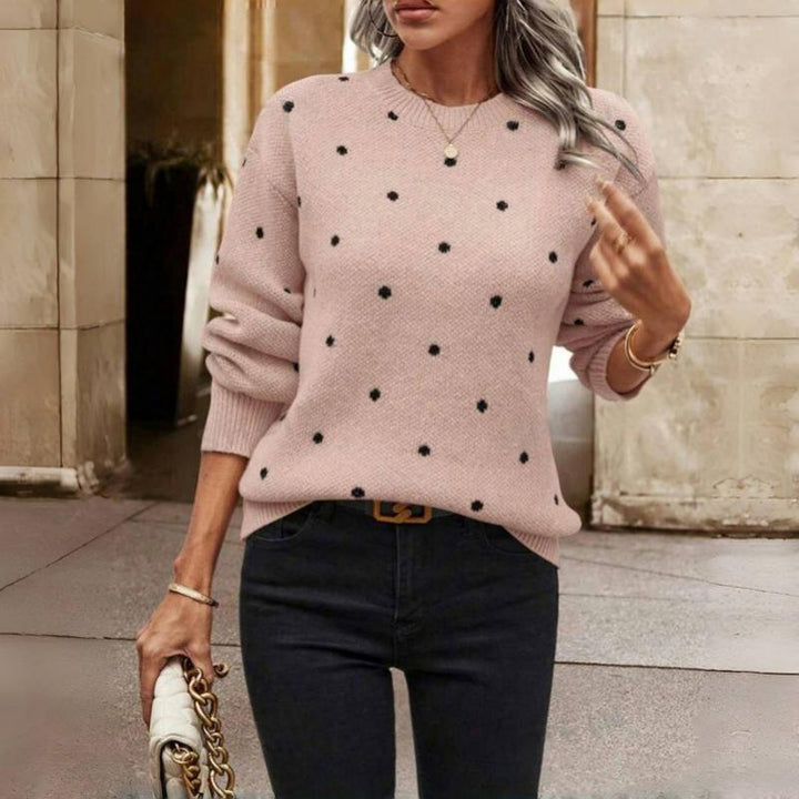 Charlotte | Stylish And Comfort Dotted Knit Sweater