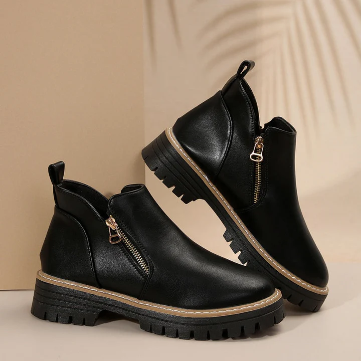 Zerina | Comfort Leather Boots – Elegant Versatile Style for Women