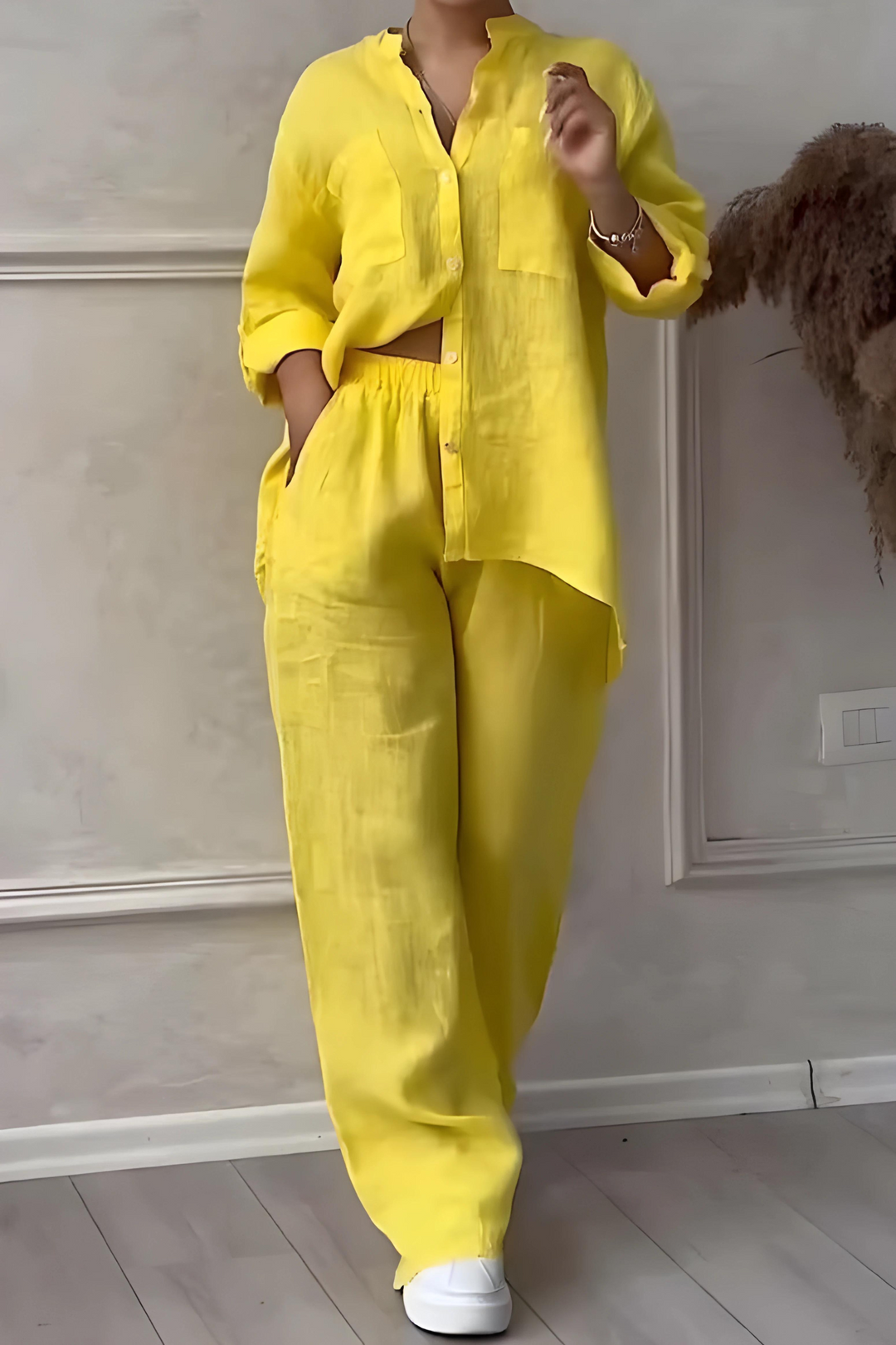 Grace | Elegant And Breezy Linen Two Piece Set