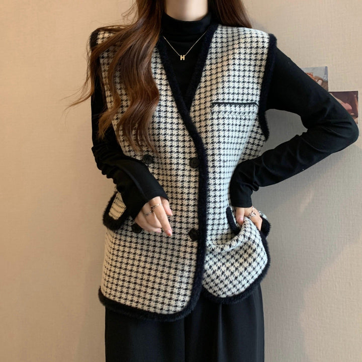 Freya | Elegant Double-Breasted Structured Tailored Vest