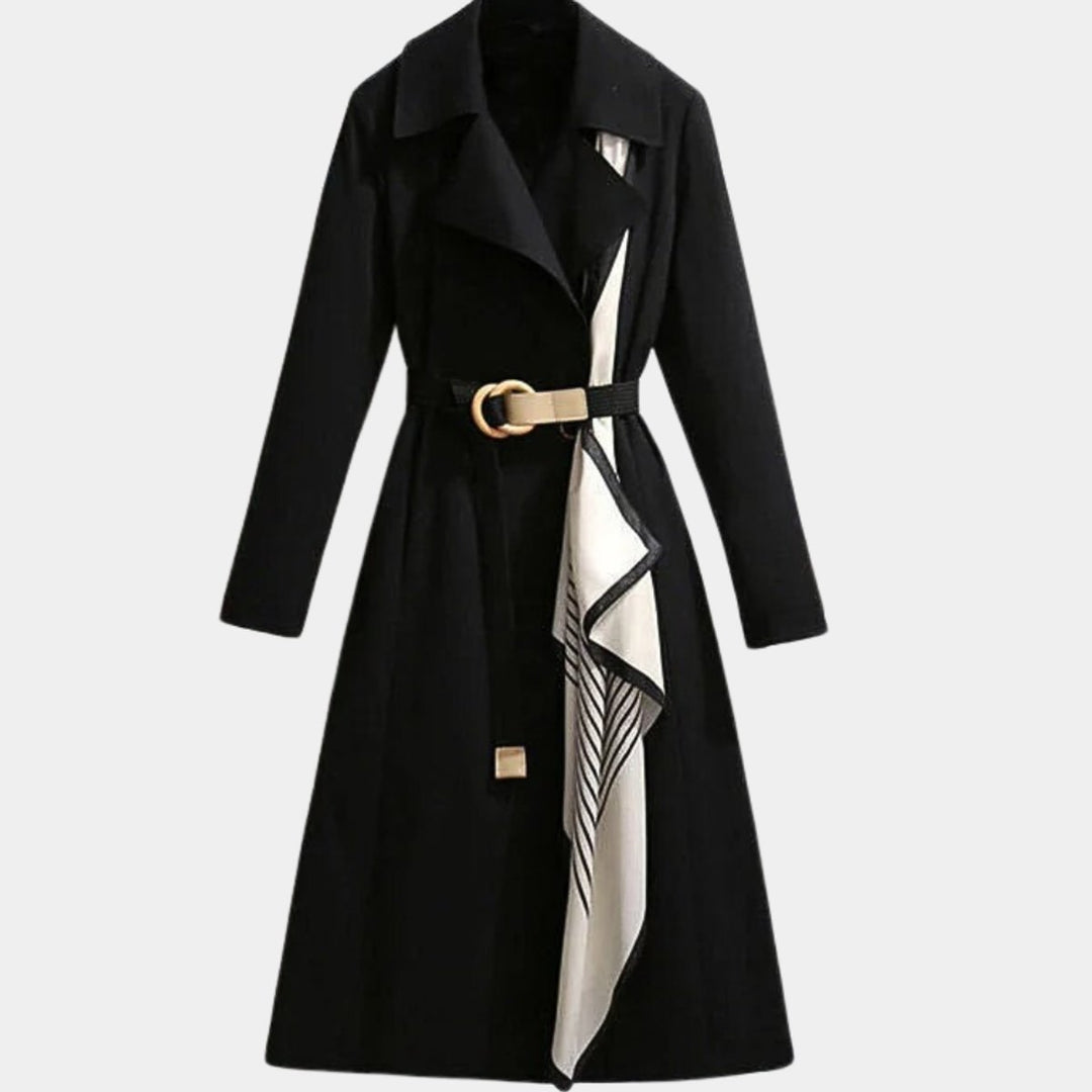 Mia | Classic Belted Midi Trench Coat