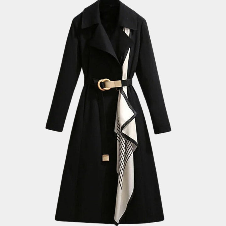 Mia | Classic Belted Midi Trench Coat