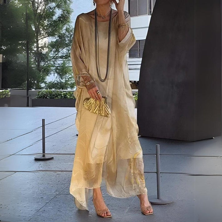Luna | Oversized Long-Sleeved Flowing Maxi Dress