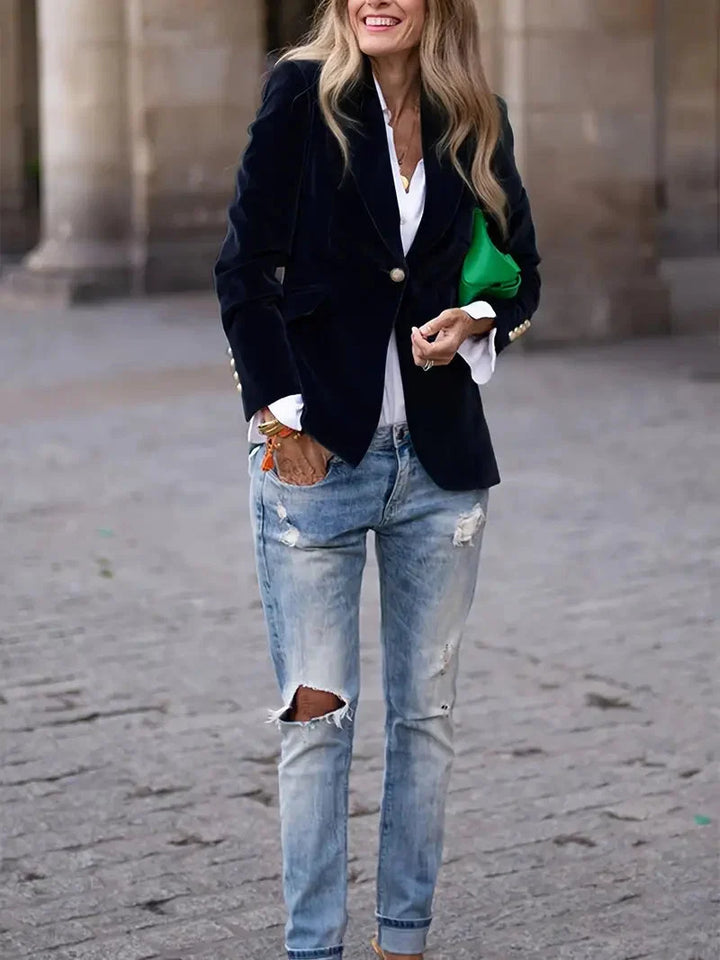 Camilla | Luxurious Plush Velvet Evening Blazer