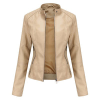Sophia | Classic And Versatile Cropped Faux Leather Jacket