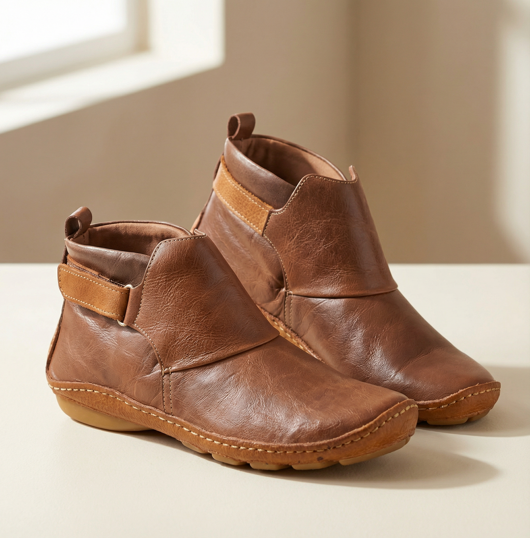 Solena | Ankle Boots – Adjustable Design for Women