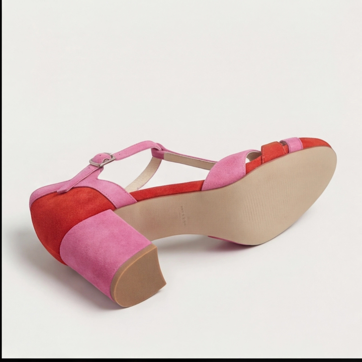 Joanna | Closed Toe T-Strap Heels – Modern Elegance for Women
