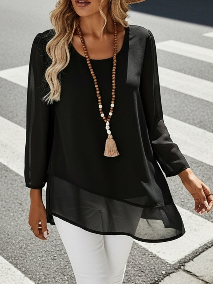 Annika | Flowing Blouse – Lightweight Layered Design for Women