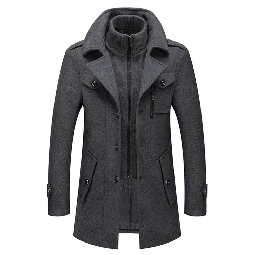 Claus | Double Layer Coat – Modern Elegance for Men
