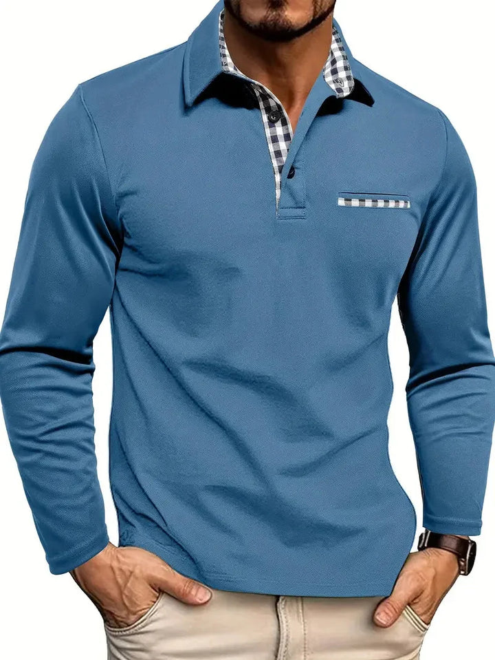 Charel | Long Sleeve Polo Shirt – Stylish and Versatile for Men