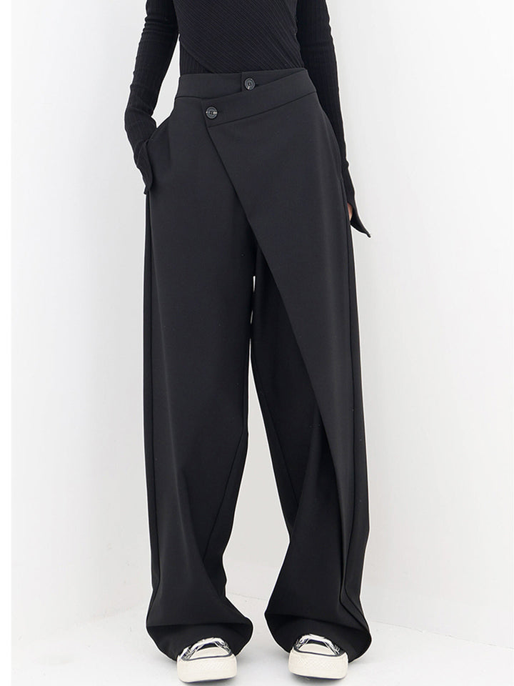 Sophia | Edgy And Stylish Asymmetrical Wide Leg Baggy Pants