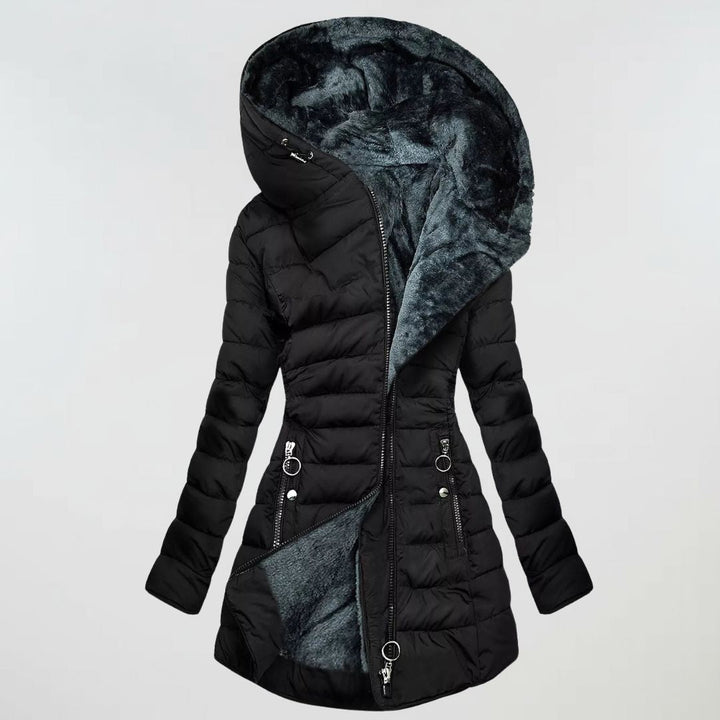 Nora | Long Waterproof Hooded Winter Jacket
