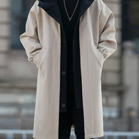 Freya | Sophisticated and Comfortable Hooded Longline Trench Coat