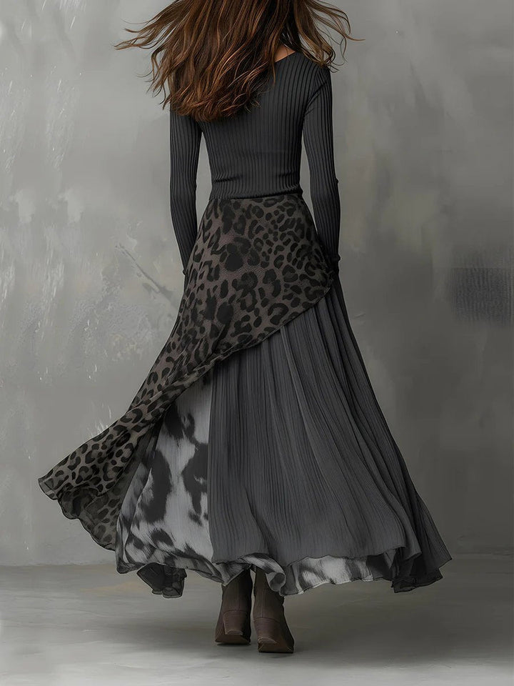 Clara | Modern Boho Long-Sleeved Maxi Dress
