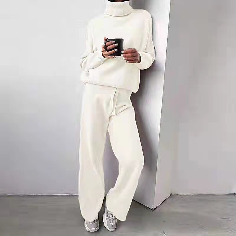 Nora | Refined And Cozy Turtleneck Knitted Two Piece Set