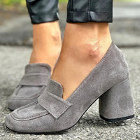 Olivia | Elegant And Sophisticated Block-Heel Loafers