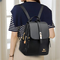 Camille | Sophisticated And Versatile Premium Leather Backpack