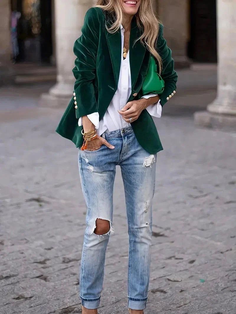 Camilla | Luxurious Plush Velvet Evening Blazer