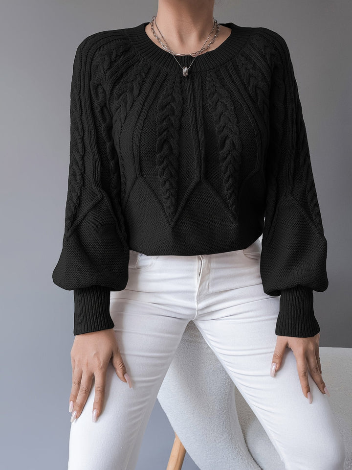 Ellis | Cable-Knit Sweater – Cozy Textured Style for Women