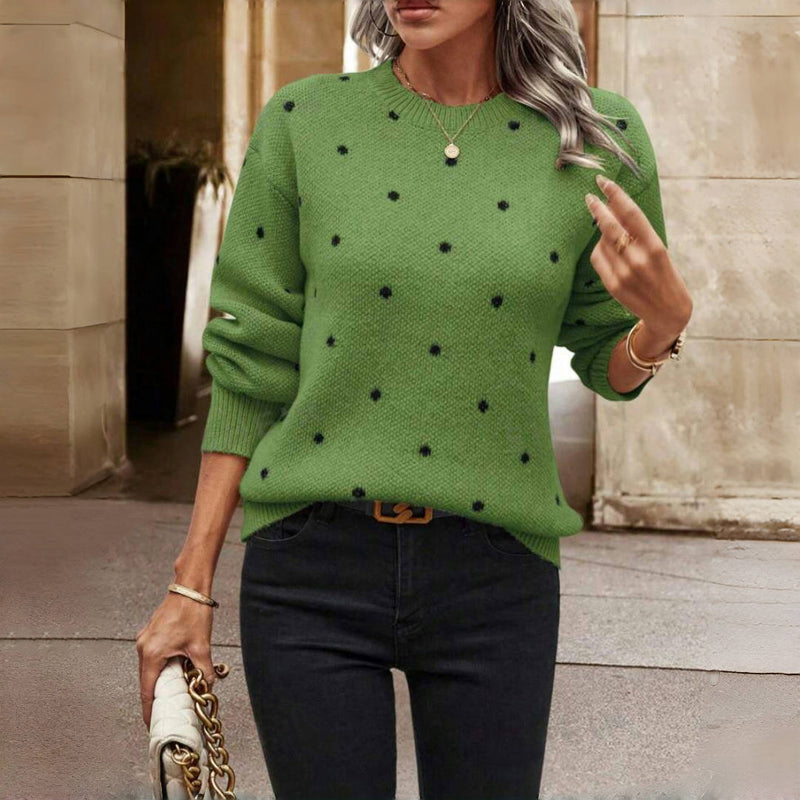 Charlotte | Stylish And Comfort Dotted Knit Sweater