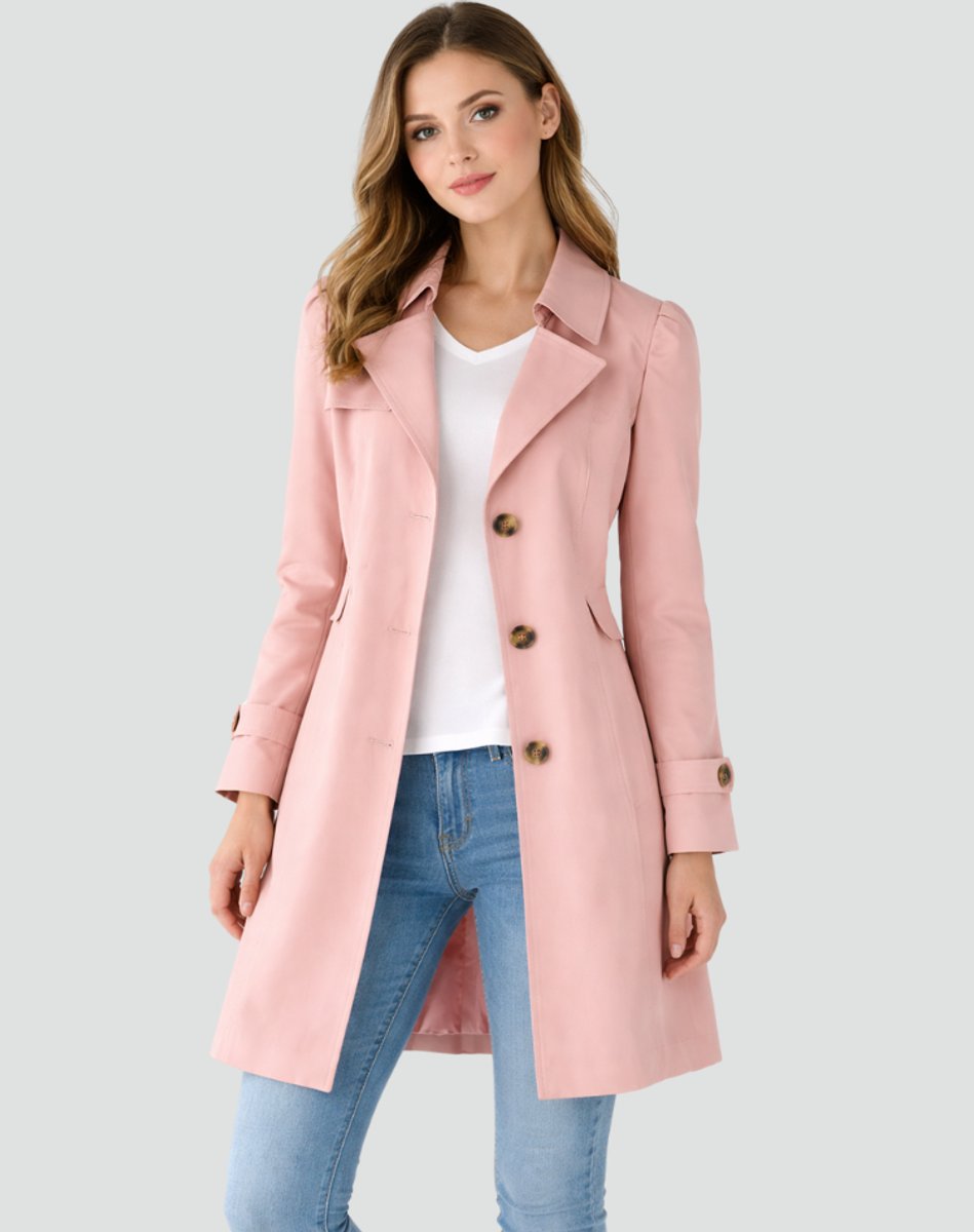 Evelyn | Timeless Tailored Mid-Length Trench Coat