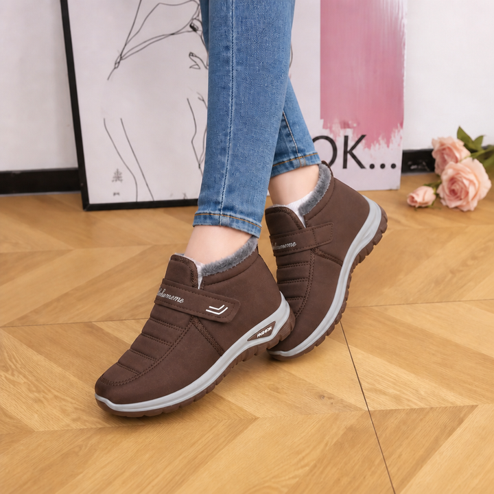 Cozara | Fur Lined Slip On Winter Boots for Women